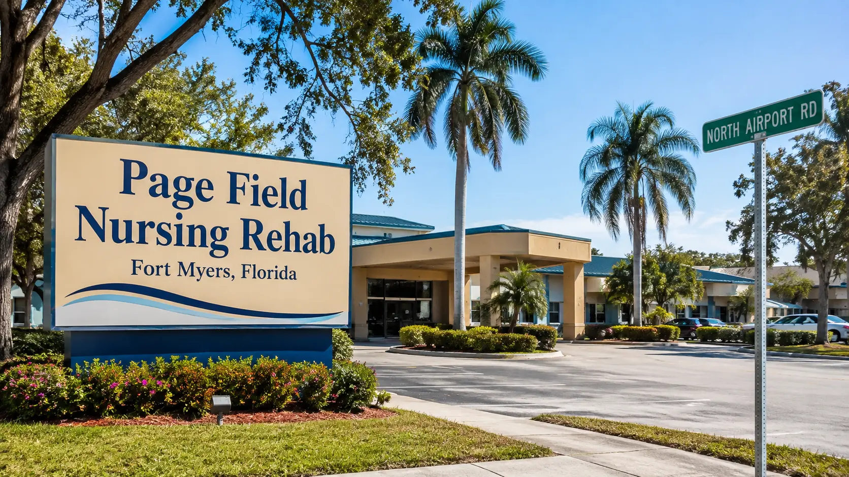 Page Field Nursing Rehab area on North Airport Road in Fort Myers, Florida